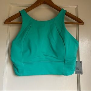 NWT Lululemon Free To Be Serene Bra High Neck Long Line in Bali Breeze
